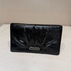 COACH Ashley Leather Wallet Clutch can easily add crossbody strap 4.5”x7.5”